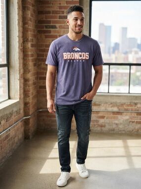 NWOT NFL Team Apparel Denver Broncos Short Sleeve T-Shirt Men's Size 2XL